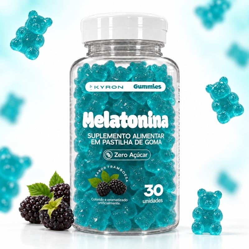 Pote de Melatonina Zero Açúcar Gummies Kyron